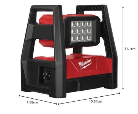 Milwaukee Electric Tool 2360-20 M18 Trueview LED Hp Flood Light, Red & Black