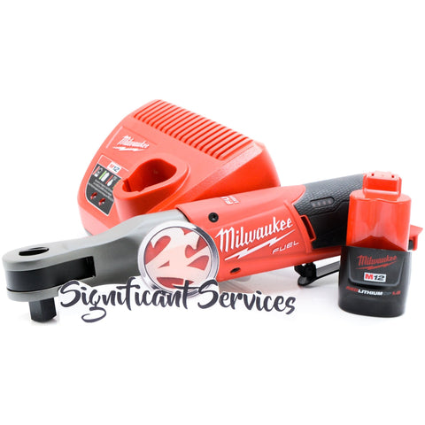 Milwaukee 2558-20 M12 Cordless Brushless 1/2" Compact Ratchet 1.5 Ah Battery Kit
