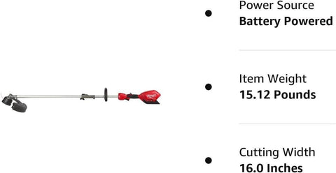 Milwaukee 2825-20ST 18V Cordless Brushless String Grass Trimmer with...