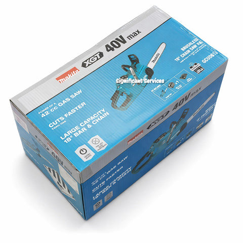 Makita GCU06T1 XGT 18" 40V max Brushless Electric Cordless Battery Chainsaw Kit