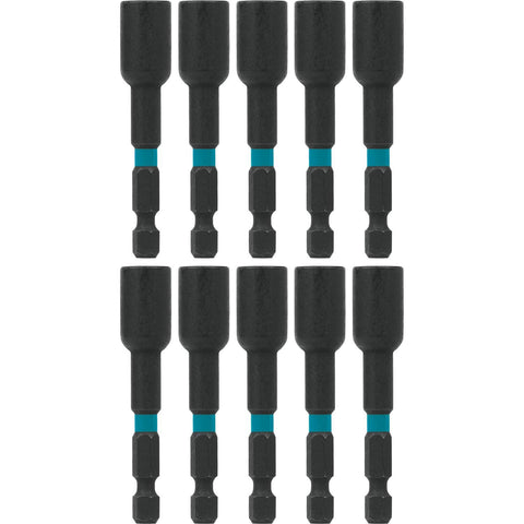 Makita A-97178 Impactx 5/16? x 2-9/16? Magnetic Nut Driver, 10 Pack, Bulk