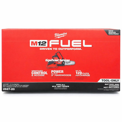 Milwaukee 2527-20 M12 FUEL HATCHET Brushless Lithium-Ion Cordless 6 in. Pruning Saw (Tool-Only)