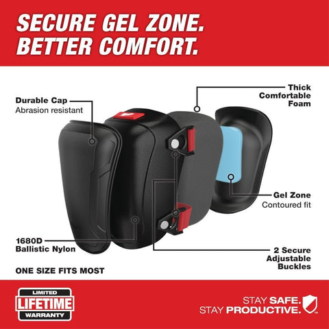 Milwaukee 48-73-6010 Heavy Duty Hard Cap Gel Knee Pads