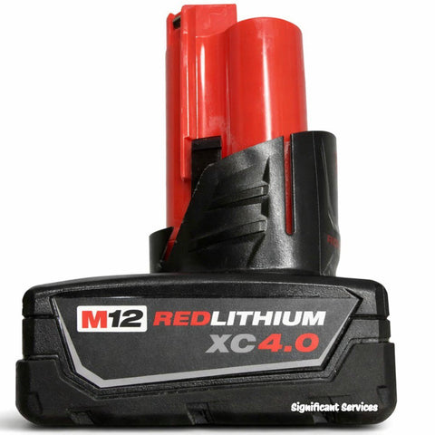 Milwaukee 48-11-2440 M12 REDLITHIUM XC 4.0 Ah Extended Capacity Battery Pack