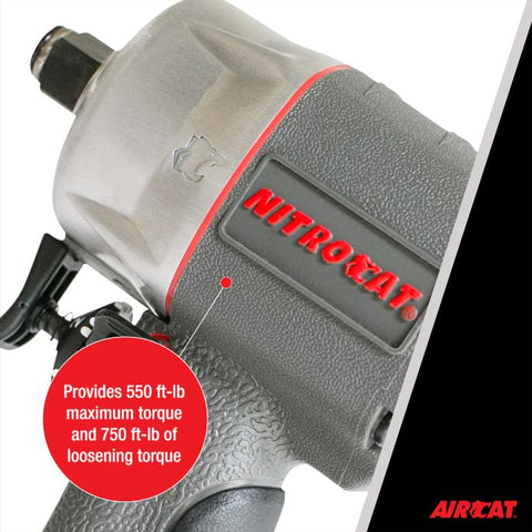 AIRCAT 1056-XL 1/2" Nitrocat Composite Compact Impact Wrench