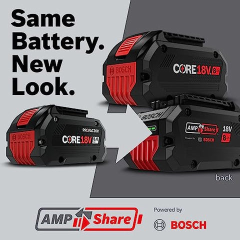 BOSCH GBA18V80 18V CORE18V® Lithium-Ion 8 Ah High Power Battery