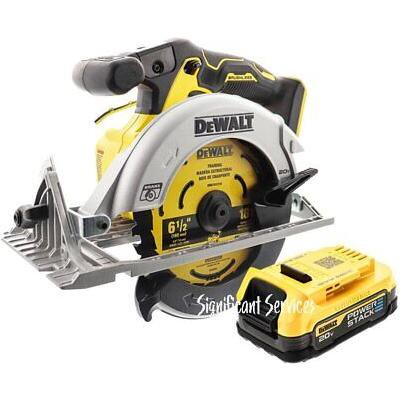 DeWALT DCS565B 20V MAX 6-1/2" Brushless Cordless Circular Saw POWERSTACK Battery
