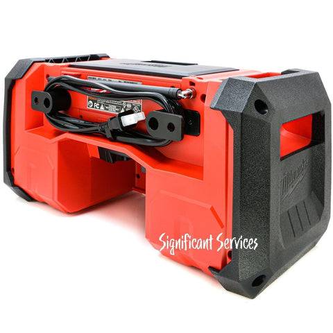 Milwaukee 2890-20 M18 High Performance AM/FM Jobsite Radio USB Dual Speaker Port