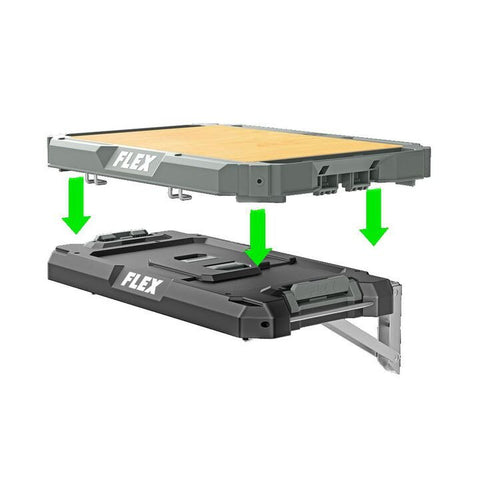 FLEX FS1401 STACK PACK Worktop Mobile Work Surface 3/4in Plywood Top