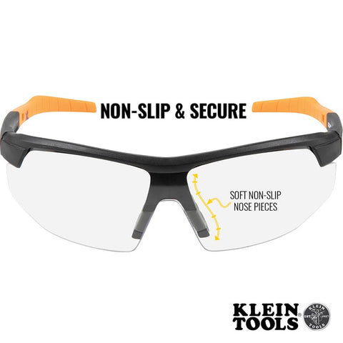 KLEIN TOOLS 60159 Semi Frame Safety Glasses, Clear Lens