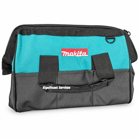 MAKITA Contractor Tool Bag Storage Case Outside Pockets 14" x 11" x 9" Strap