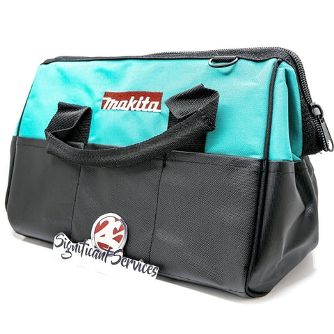 MAKITA Contractor Tool Bag Storage Case Outside Pockets 14" x 11" x 9" Strap