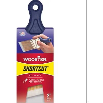 Wooster Brush Q3211-2 Shortcut Angle Sash Paintbrush 2-Inch 2 Pack