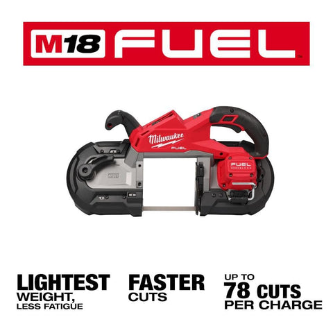 Milwaukee 2929-20 M18 FUEL Brushless Cordless Deep Cut Band Saw 5.0 AH Battery
