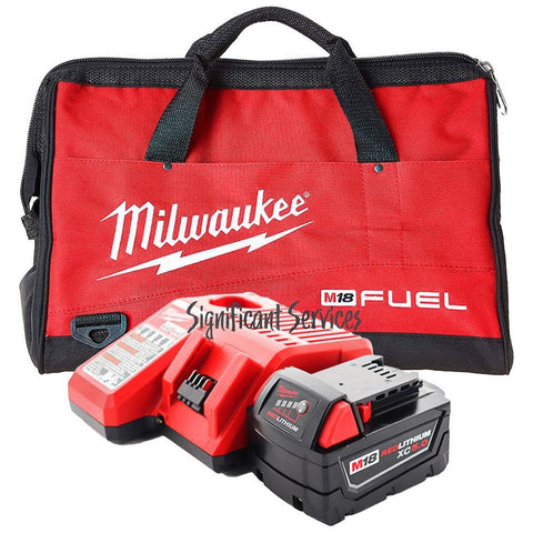 New Milwaukee 48-59-1812 M18 48-11-1850 XC 5.0 Battery Charger Starter Kit