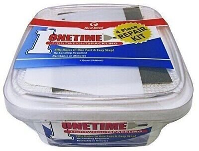 Red Devil 0544KT Onetime Wall Repair Kit, 1 Quart, 6 Pack, White, 6 Pack