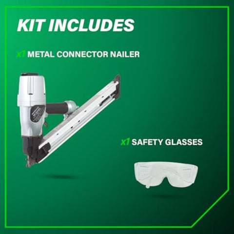 Metabo HPT NR65AK2SM 36° 2-1/2" Strap-Tite Metal Connector Strip Nailer New