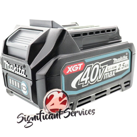2 Makita BL4025 XGT 40V MAX 2.5 Ah Li-Ion Cordless Battery Pack Lithium-Ion New