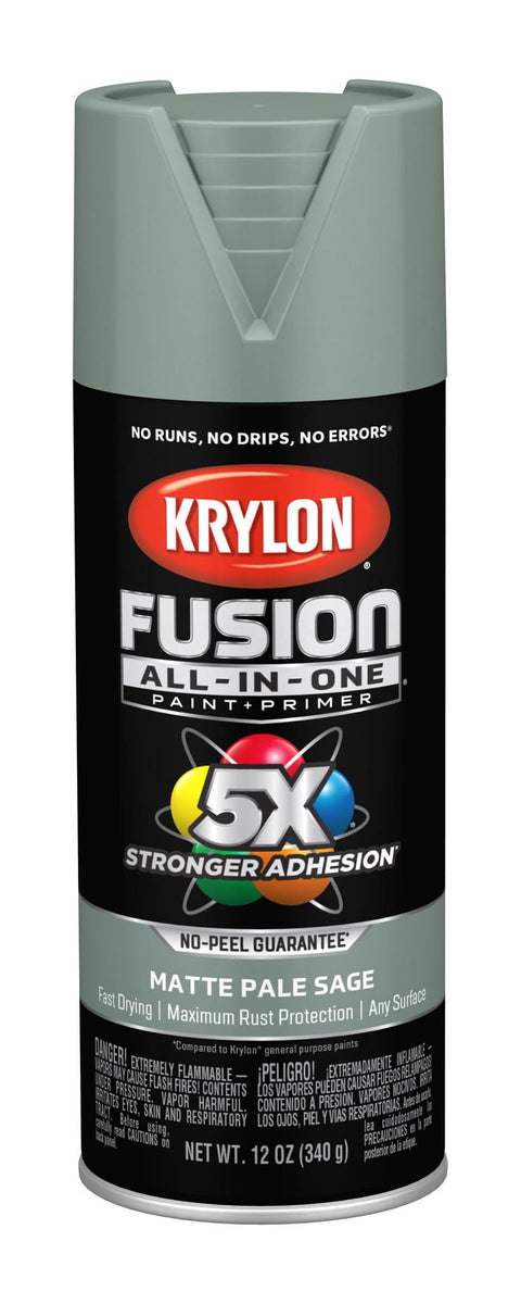 Krylon K02761007 Fusion All-In-One Spray Paint for Indoor/Outdoor Use, Matte Pal