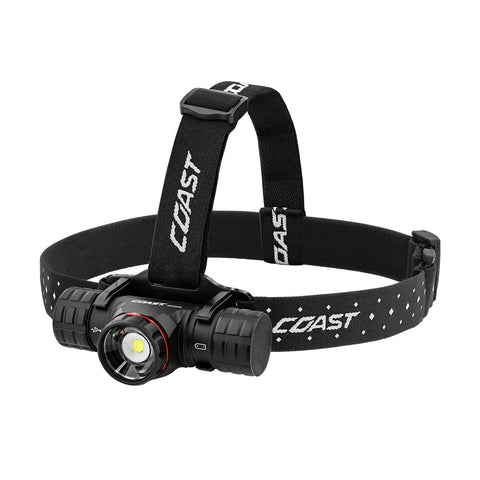 Coast XPH34R 2075 Lumen USB-C Rechargeable LED Headlamp Twist Focus PURE Beam