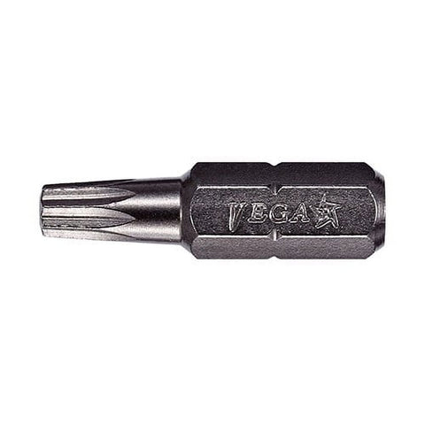 VEGA T20 TORX Security Bits. Professional Grade � Inch Hex Shank TORX T-20 S2