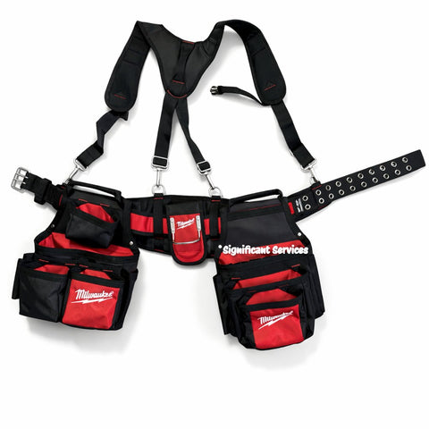 Milwaukee 48-22-8120 Contractor Work Belt with Suspension Rig Tool Belt System
