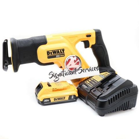New DeWALT DCS387B 20V 20 Volt MAX Li-Ion 2.0 Ah Compact Reciprocating Saw Kit