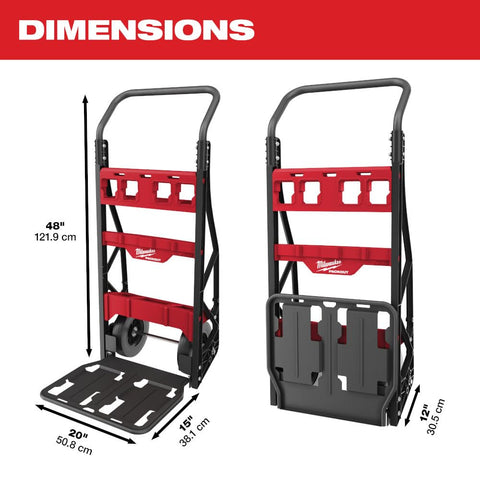 Milwaukee 48-22-8415 PACKOUT 2-Wheel Hand Truck Utility Cart