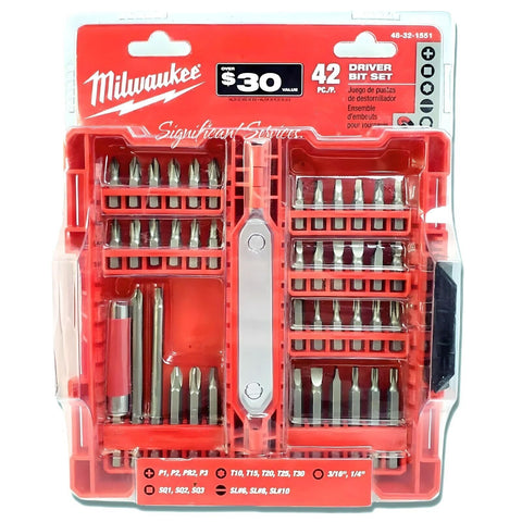 Milwaukee Electric Tool Milwaukee 48-32-1551 42 PC Driver Bit Set