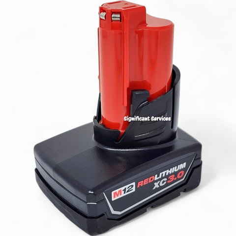 Milwaukee 48-11-2412 M12 XC3.0 RedLithium 3.0Ah Battery 2-Pack 12V Li-Ion