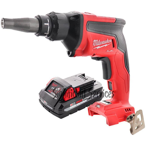 Milwaukee 2866-20 M18 18V Li-Ion Cordless Brushless Drywall Screw Gun 3.0 Ah Battery