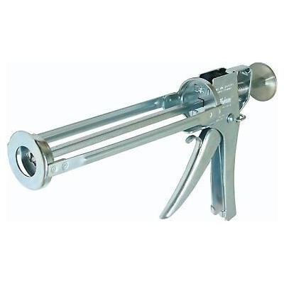 Albion 139-3 1/10 Gallon Manual Cartridge Gun w/Plated Metal Carriage