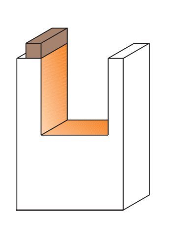 CMT 812.127.11B Pattern Bit with Bearing, 1/4-Inch Shank, 1/2-Inch Diameter