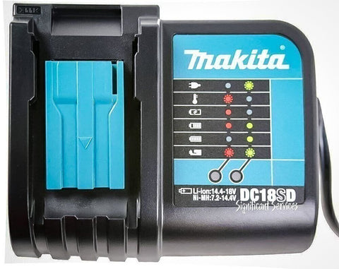 Makita DC18SD 18V Li-Ion Battery Charger BL1820 BL1830 BL1840 BL1850 Compatible