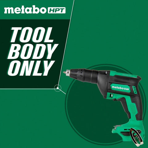 Metabo HPT 18V MultiVolt Cordless Drywall Screw Gun W18DAQ4M