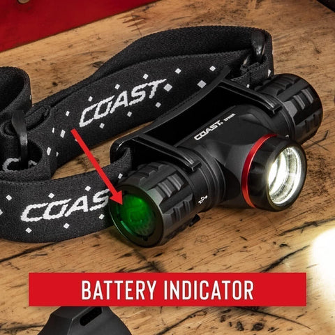 Coast XPH30R 1000 Lumen USB-C Rechargeable Dual Power Headlamp with Twist...