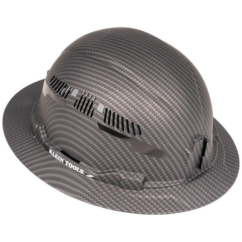 Klein Tools 60626 Vented Full Brim KARBN Hard Hat Type 1 Class C 4-Point