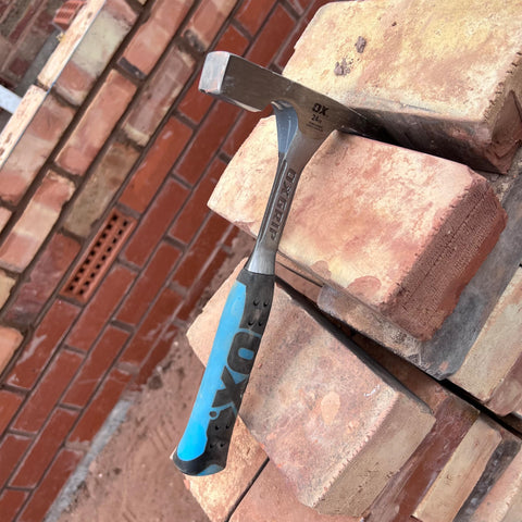 OX Tools OX-P082424 24oz Brick Hammer Forged Steel Head Non-Slip Grip Handle