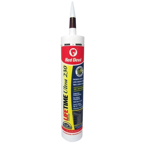 Red Devil 0777 Lifetime Ultra 230 Premium Elastomeric Acrylic Latex Sealant, ...