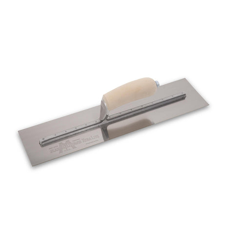 MARSHALLTOWN MXS66SS Stainless Steel Finishing Trowel, 4 x 16 Inch Concrete, Masonry and Drywall Finishing Tool, Made in the USA