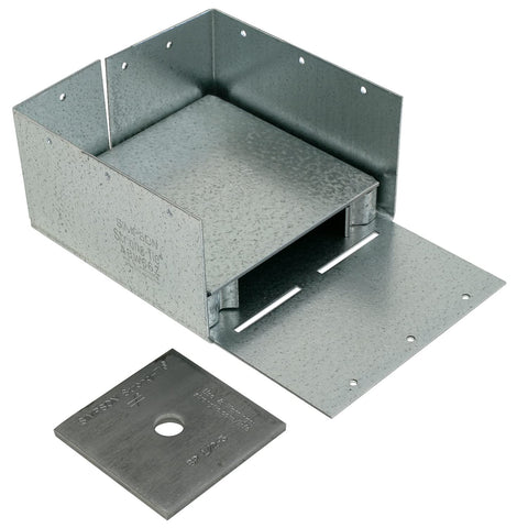 Simpson Strong-Tie ABW ZMAX Galvanized Adjustable Standoff Post Base for 6x6