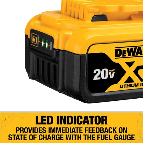 Dewalt Max Battery And Charger Kit With Bag Dcb205 20V