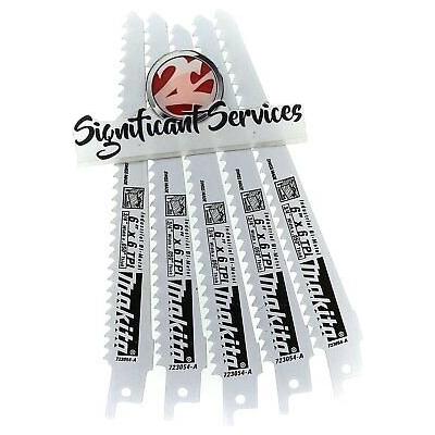 Makita 723058-A-5 6-Inch 6-TPI Wood Cutting Reciprocating Saw Blade