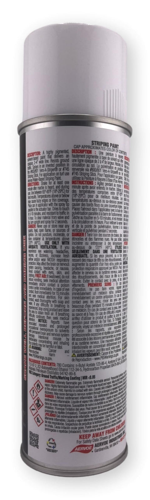 Aervoe 710 White Line Striper Spray Paint - Lot of 12
