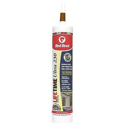 Red Devil 07701012 Lifetime Ultra Premium Elastomeric Acrylic Latex Sealant, Ced