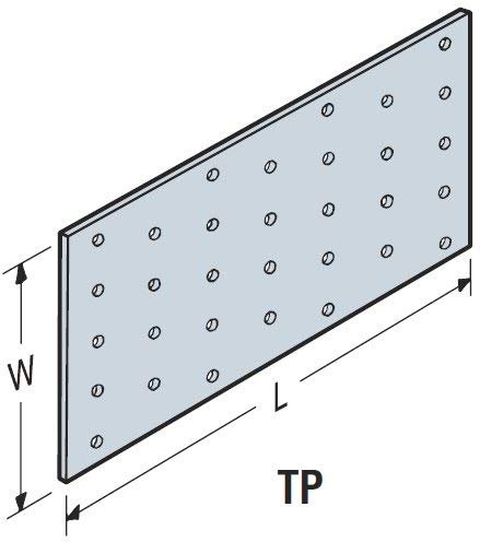 Simpson Strong-Tie Tie Plate 5" L X 1-13/16"W 20 Ga