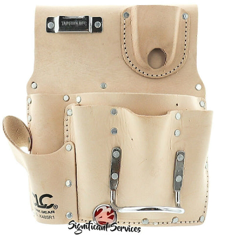 Custom Leathercraft - DW-109 CLC K485R1 Standard Drywaller's Tool Pouch, Chrome