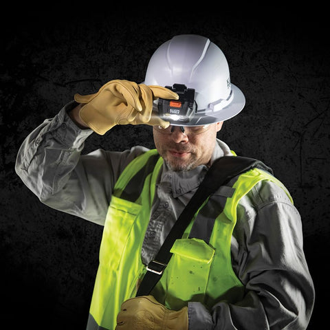 Klein Tools 60156 Intrinsically Safe LED IP67 Headlamp for Hard Hats Helmets