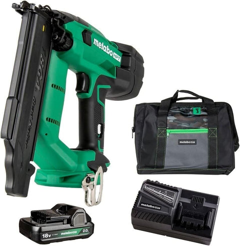 Metabo HPT NT1850DFTM 18V 2Ah Compact 18 Gauge Cordless Brad Nailer Ki