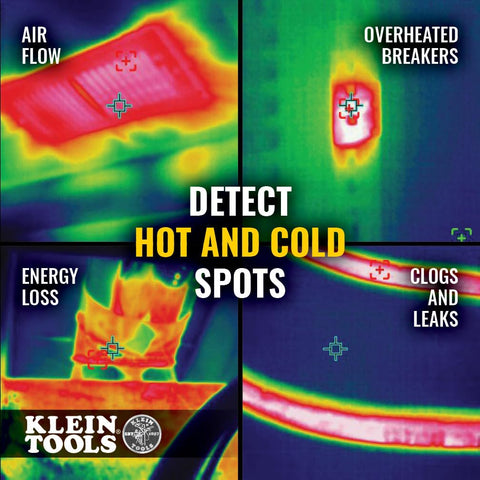 Klein Tools TI290 Rechargeable PRO Thermal Imaging Camera, Over 76,800 Pixels, Wi-Fi Data Transfer, 3 Palettes